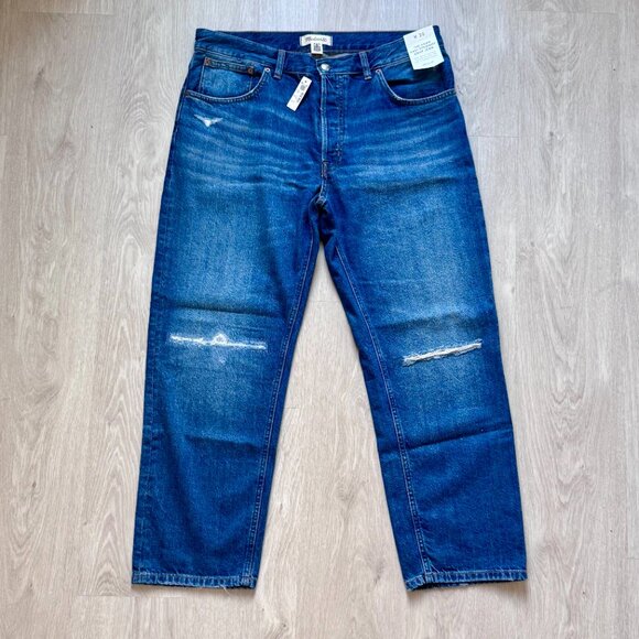 Madewell - The Dean Easy Straight Crop Jean (size 30) - Picture 2 of 11